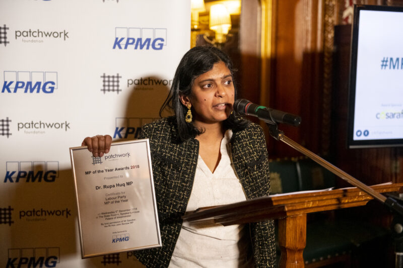 Rupa accepting the award