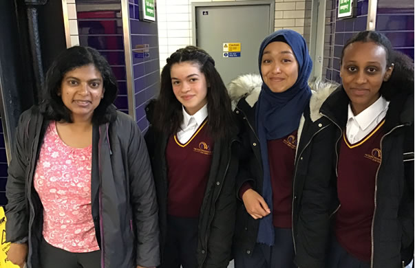 Rupa Huq MP with Ellen Wilkinson School for Girls students last year